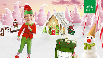 AOK Plus  Christmas Greetings - face-in-the hole Video