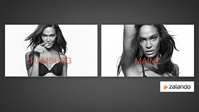 Zalando  “Calvin Klein” Facebook campaign with geo targeting