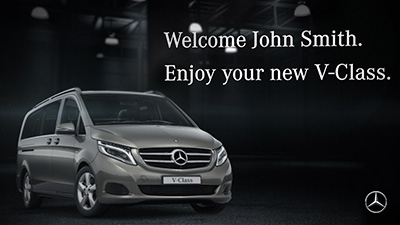 Mercedes-Benz Personalized onboarding video